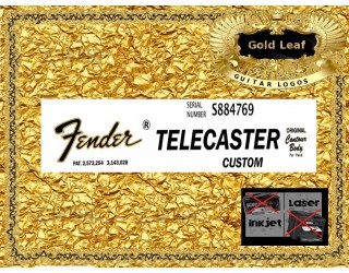 Fender Telecaster Custom Guitar Decal #31g